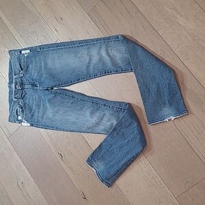 7 For All Mankind Straight Denim Jean Women's sz 27 Low Rise Denim Jeans